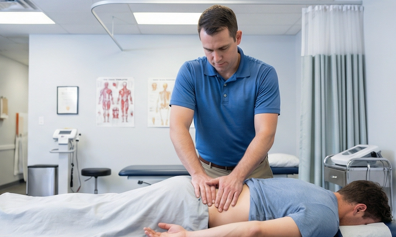 Physical therapy session